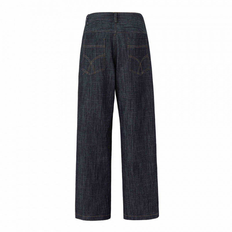 Damen Highwaist-Jeanshose mit weitem Bein, gerader Silhouette und Five-Pocket-Design Echo Archiv