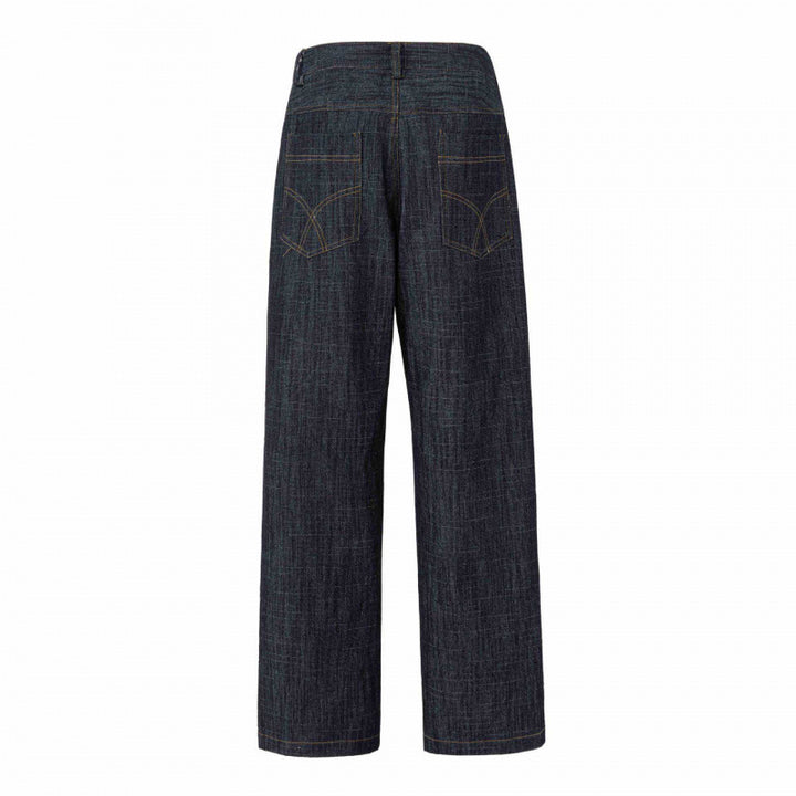 Damen Highwaist-Jeanshose mit weitem Bein, gerader Silhouette und Five-Pocket-Design Echo Archiv
