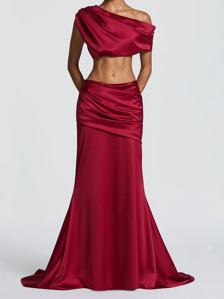 Damen Elegantes One-Shoulder Abendkleid Echo Archiv