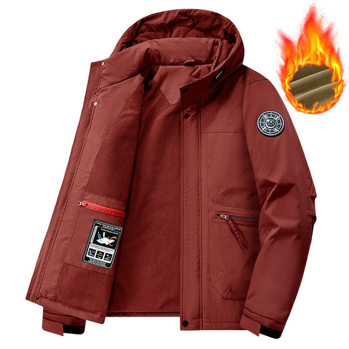 Herren Technische Wetterjacke mit abnehmbarer Kapuze Echo Archiv