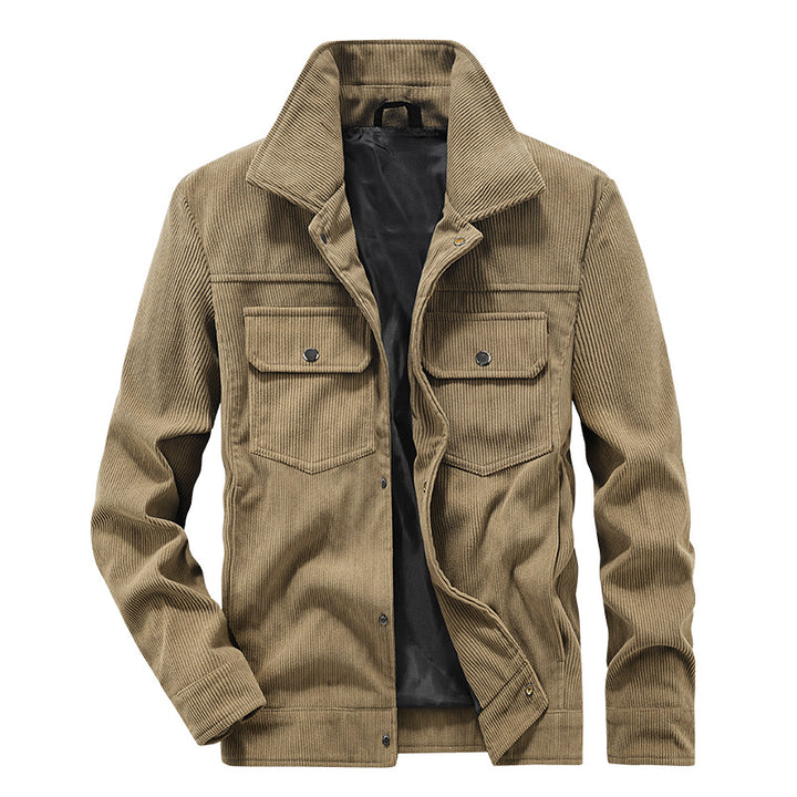 Herren Lässige Cordjacke mit praktischen Brusttaschen Echo Archiv