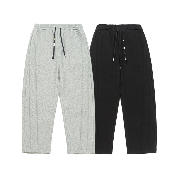 Damen Weite Cropped-Sweathose mit Elastikbund und aufgesetzter Gesäßtasche Echoarchiv