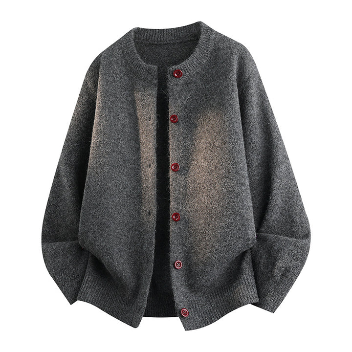 Damen Komfortable Strickjacke mit Knopfleiste Echoarchiv