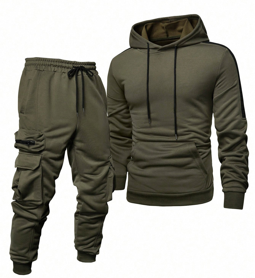 Herren Komfortables Hoodie- und Jogginghosen-Set mit praktischen Taschen Echoarchiv