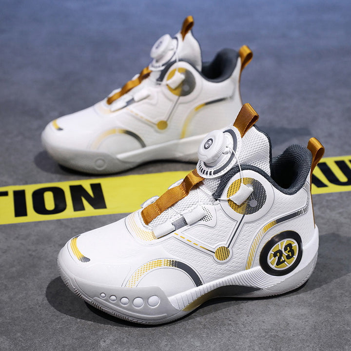Unisex Futuristische City-Sneaker mit Drehmechanik-Verschluss, gepolsterter Fersenstütze und gedämpfter Wabensohle Echoarchiv