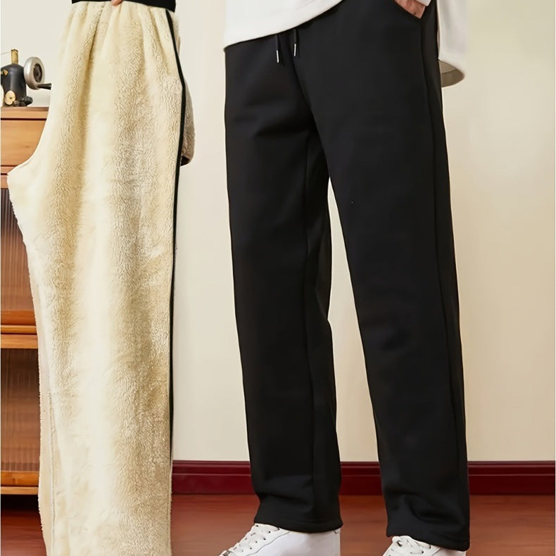 Herren Thermo-gefütterte Jogginghose mit Sherpa-Innenfutter und elastischem Bund Echo Archiv