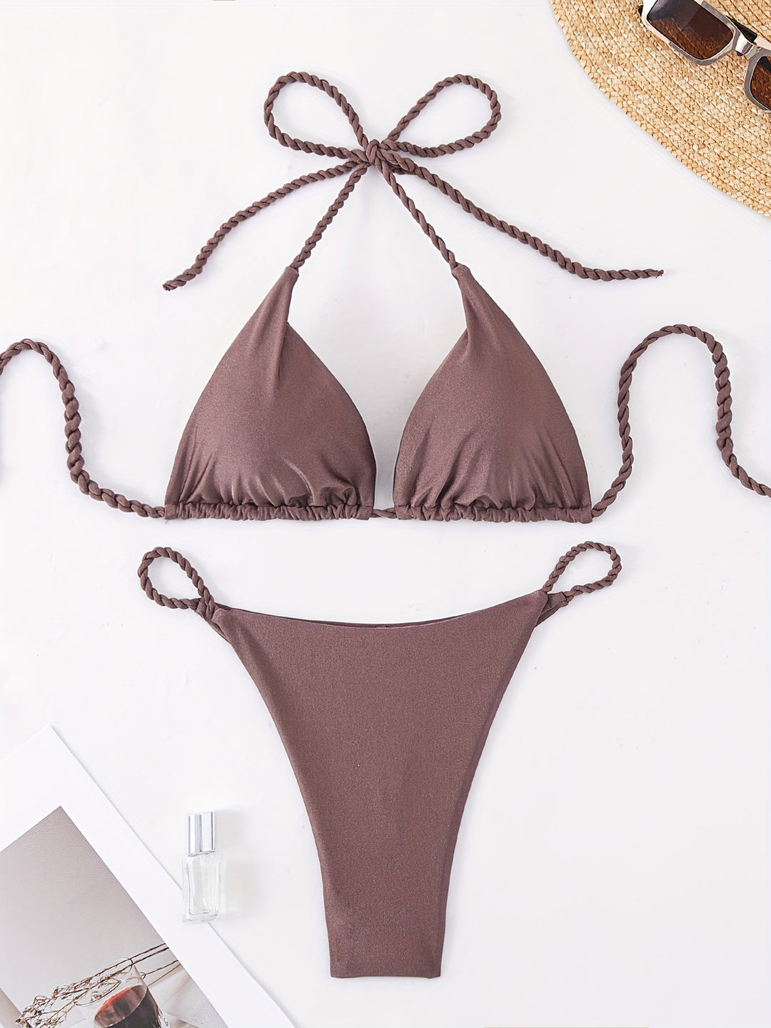 Damen Triangel-Bikini mit geflochtenen Trägern Echo Archiv