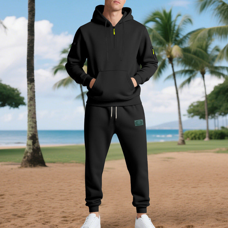 Herren Freizeit-Sweatset mit praktischen Taschen und Kordelzug Echoarchiv