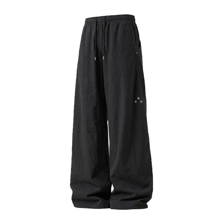 Unisex Weite Leinenmix-Freizeit-Hose mit elastischem Bund und Tunnelzug Echo Archiv