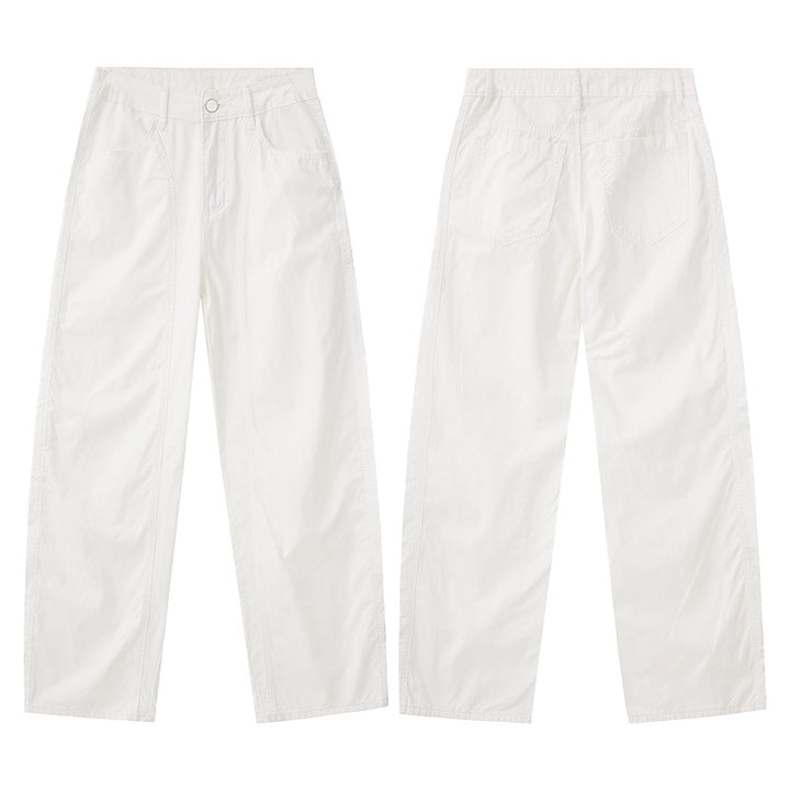 Herren Extraweite Baggy-Hose aus leichtem Baumwoll-Twill mit Tunnelzugsaum und Teilungsnähten Echo Archiv