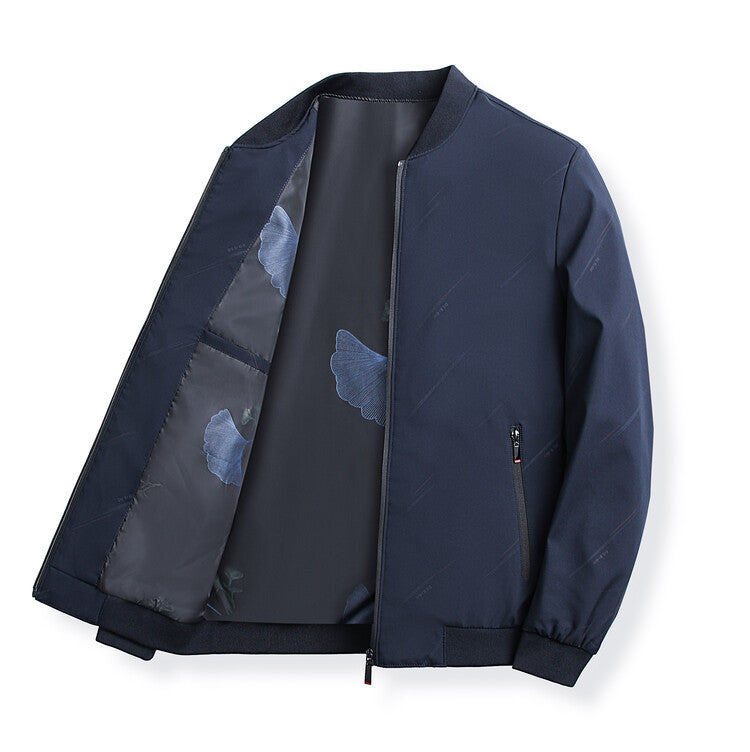 Herren modische Übergangsjacke mit praktischem Stehkragen Echoarchiv