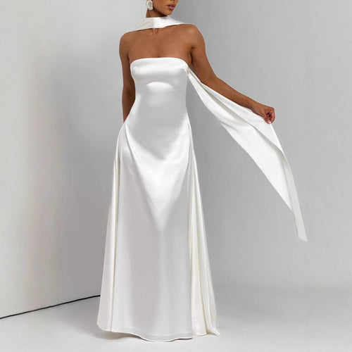 Damen Elegantes und schickes Langarm Abendkleid Echo Archiv