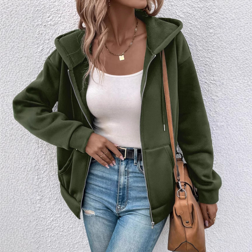 Damen Weiche und warme Kapuzenjacke