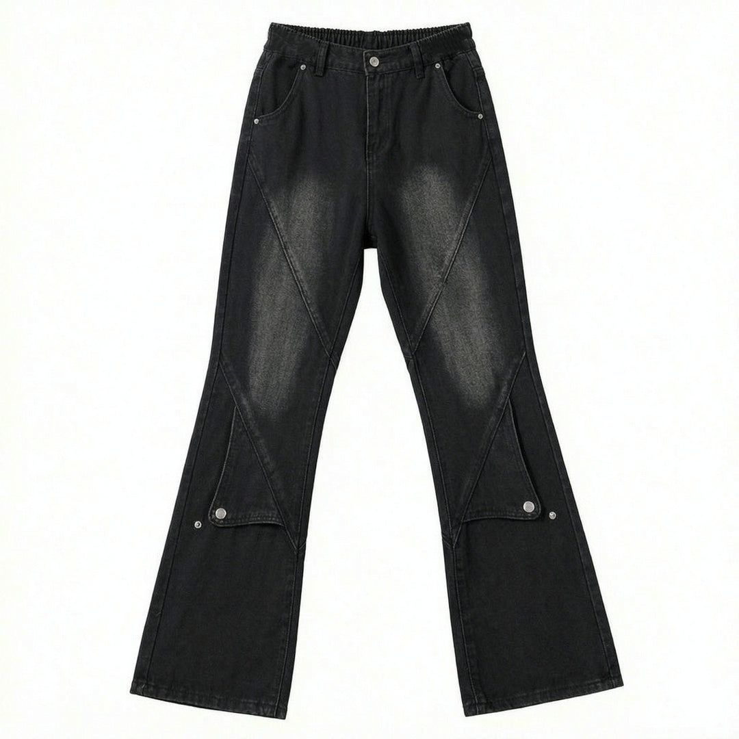 Damen Lässige Oversized Denim-Hose Echoarchiv