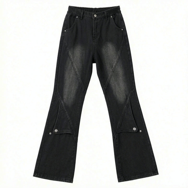 Damen Lässige Oversized Denim-Hose Echoarchiv