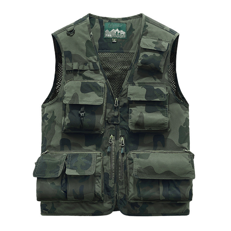 Herren Multifunktionale Cargoweste mit vielen Taschen Echo Archiv