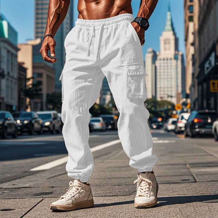 Herren Cargo-Jogginghose mit verstellbarem Kordelzug und mehreren Seitentaschen Echoarchiv