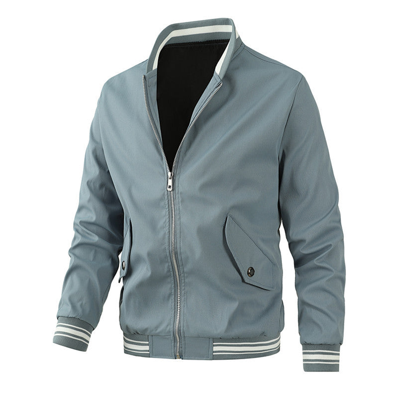 Herren stylishe Freizeitjacke mit modernem Kragen Echoarchiv