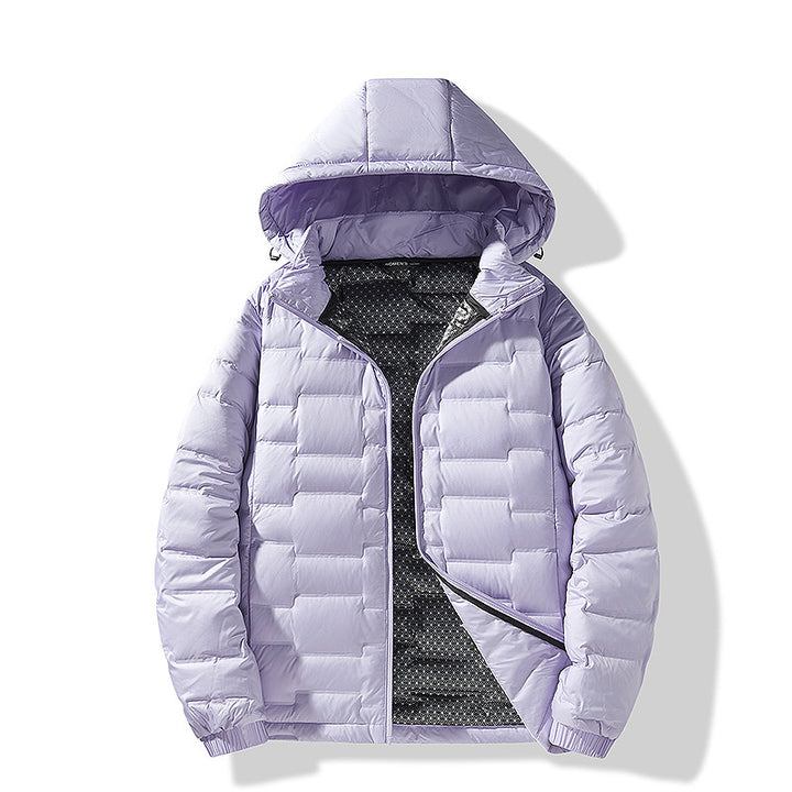 Herren Ultraleichte Steppjacke mit Kapuze und Thermofutter Echo Archiv