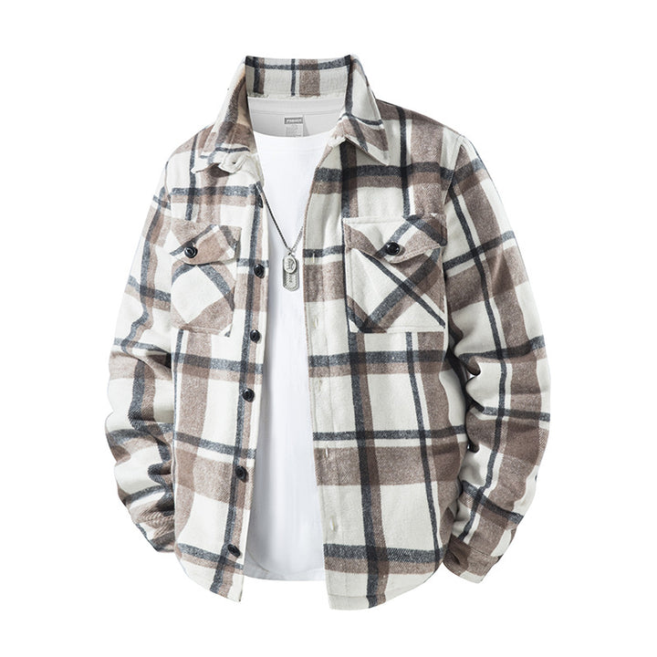 Herren Karierte Flanelljacke mit praktischen Taschen Echo Archiv