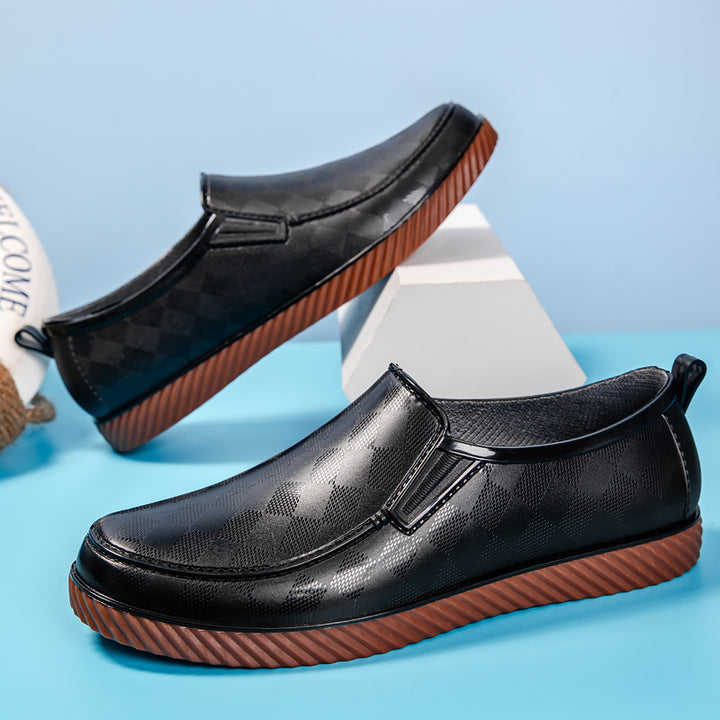 Herren Elegante wasserdichte Slipper mit strukturierter Oberfläche und profilierter Lightweight-Sohle Echoarhiv