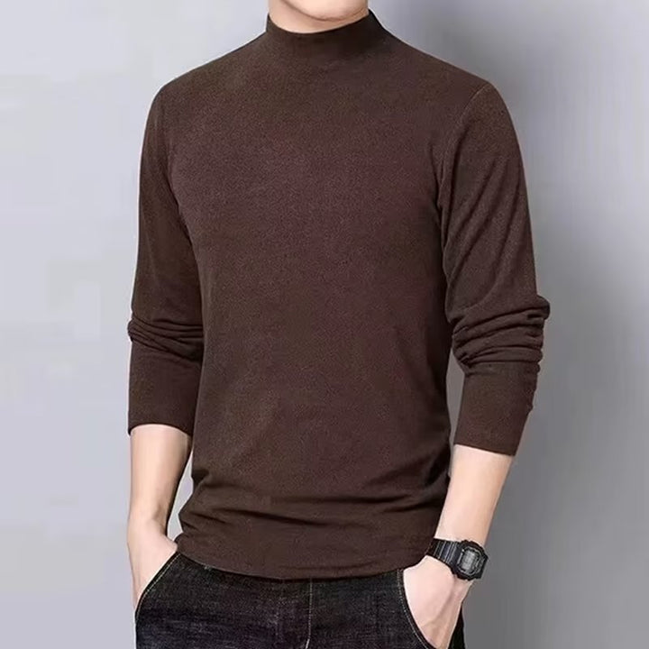 Herren Hochwertiges Langarmshirt mit Rollkragen Echoarchiv