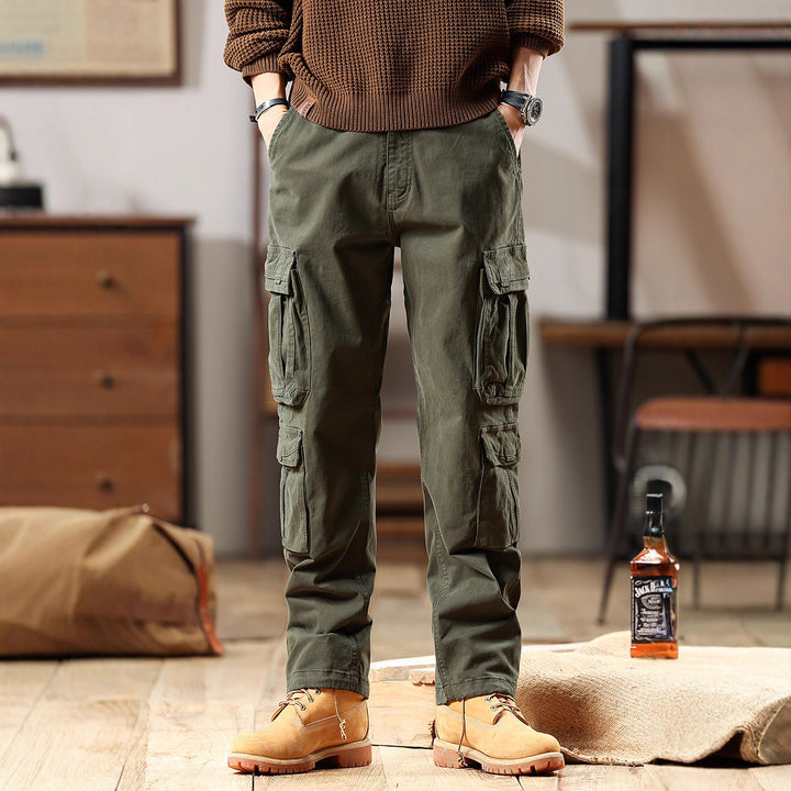 Herren Robuste Cargohose aus Baumwoll-Twill mit Mehrfachtaschen Echo Archiv