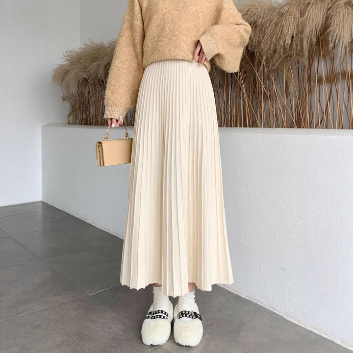 Damen Eleganter Plissee-Rock Echo Archiv