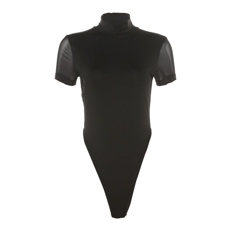 Damen Figurbetontes Bodysuit mit Hochkragen Echo Archiv