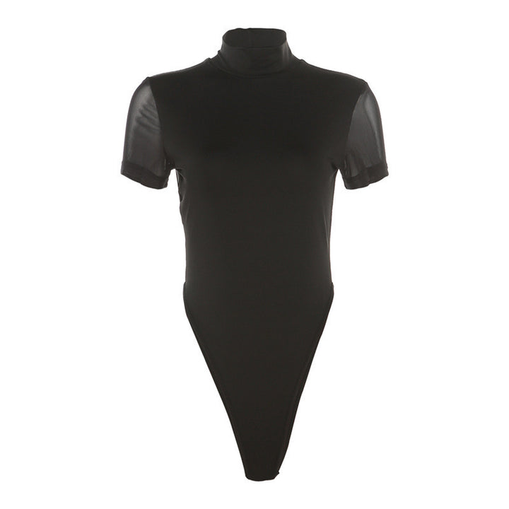Damen Figurbetontes Bodysuit mit Hochkragen Echo Archiv