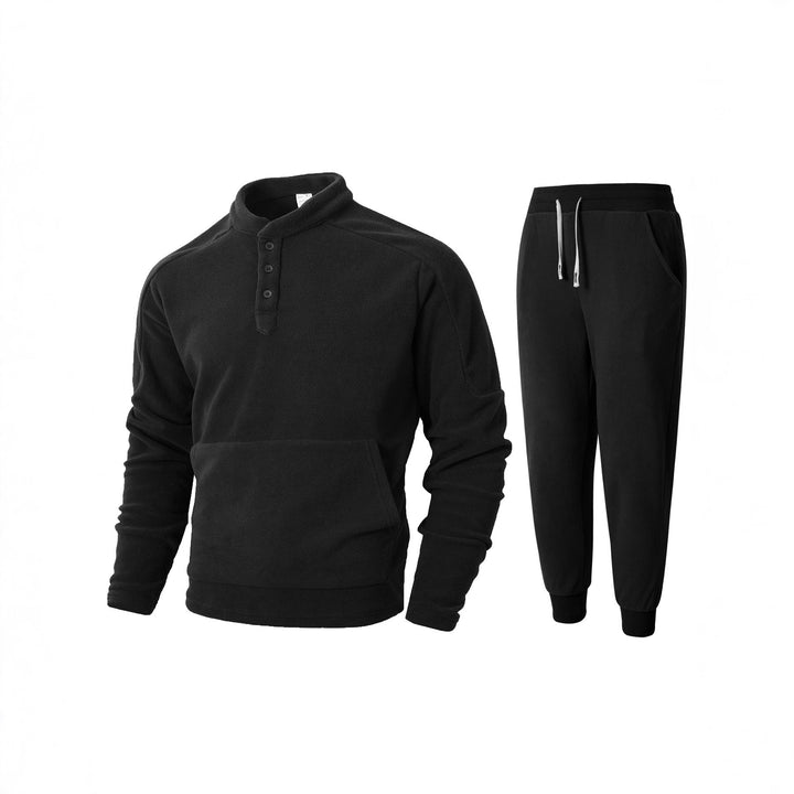Herren Fleece-Sweatshirt mit hochschließendem Kragen und praktischen Seitentaschen Echoarchiv