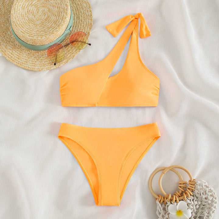 Damen asymmetrischer Bikini mit modischen Cut-Outs Echo Archiv