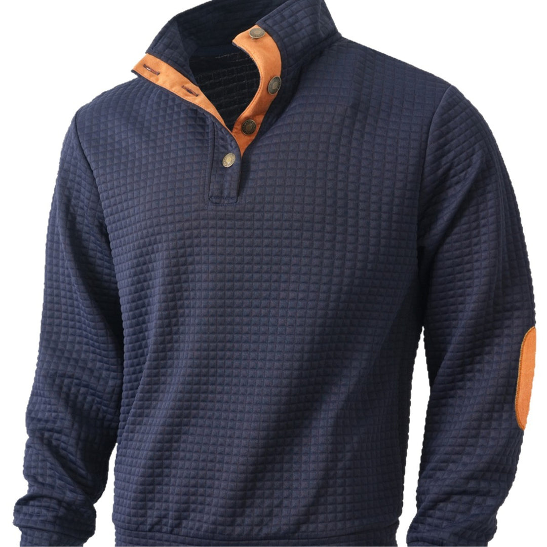 Herren stylischer Pullover mit modischem Stehkragen Echoarchiv
