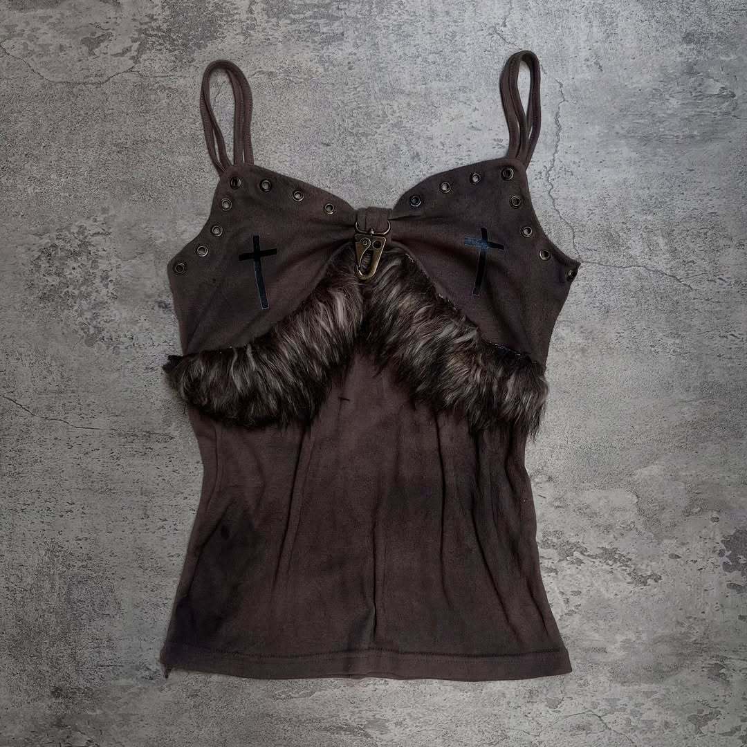 Damen Kreatives Top mit dekorativen Rüschen und schulterfreiem Design Echo Archiv