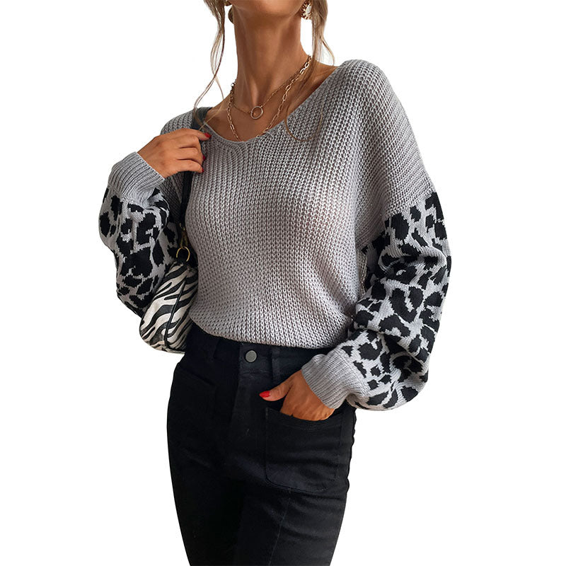 Damen Stylish Rippstrickpullover mit Karomuster Echo Archiv