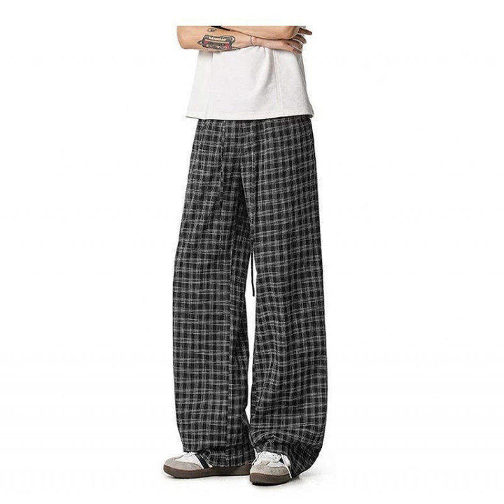 Damen Weit geschnittene Karohose Echoarchiv