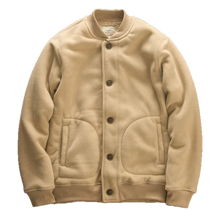 Herren Bequeme Fleecejacke mit Knöpfen Echo Archiv