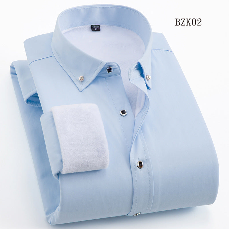 Herren Gefüttertes Businesshemd mit Thermofleece‑Innenseite und Button‑Down‑Kragen Echo Archiv