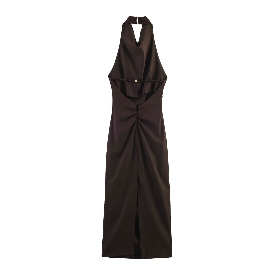 Damen Maxikleid mit elegantem Drapierungsdesign Echo Archiv