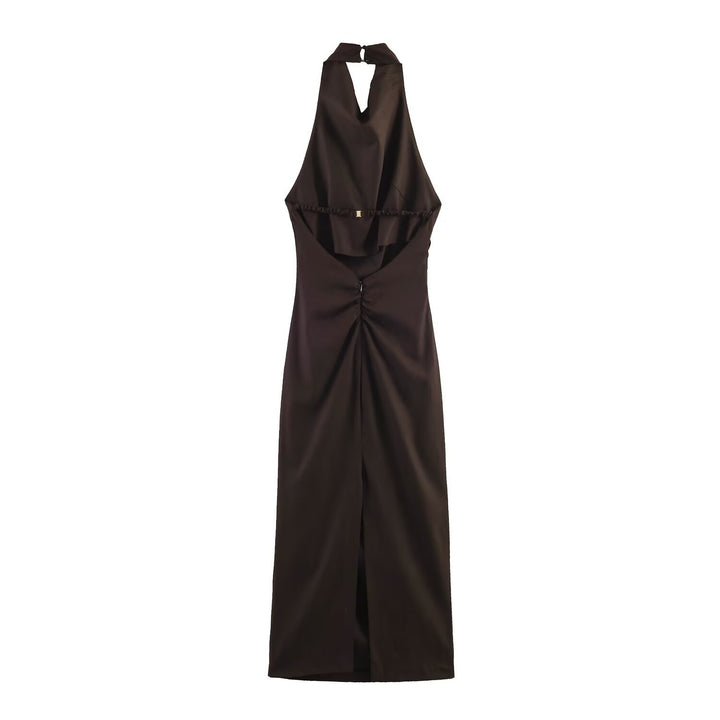Damen Maxikleid mit elegantem Drapierungsdesign Echo Archiv