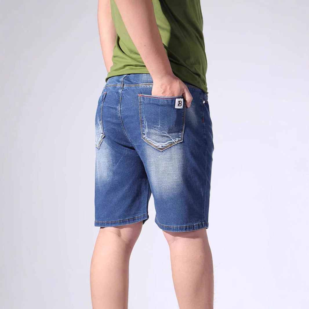 Herren Denim-Shorts mit elastischem Bund und lässigem Schnitt Echo Archiv