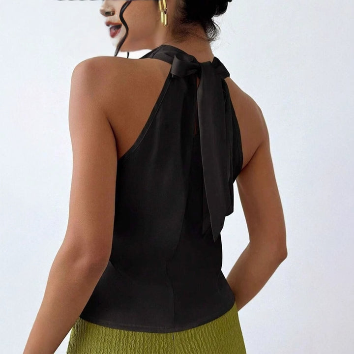 Damen Elegantes Satinoberteil mit schickem Wasserfall-Ausschnitt Echo Archiv