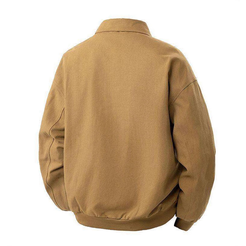 Herren lässige Übergangsjacke mit modernem Stehkragen und seitlichen Eingrifftaschen Echoarchiv