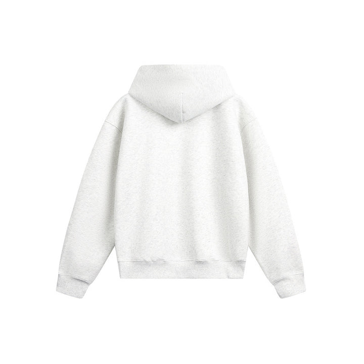 Unisex Kapuzenpullover im Oversize-Schnitt mit verschwommenem Figur-Grafikprint Echoarchiv