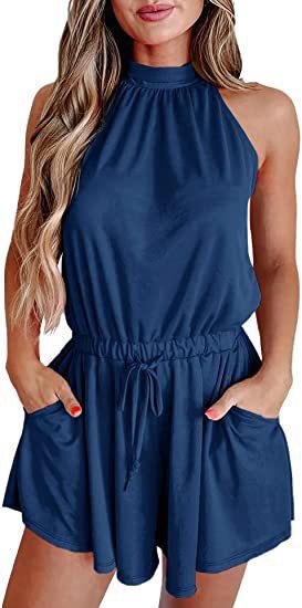 Damen Jumpsuit mit hohem Kragen und tailliertem Schnitt Echo Archiv