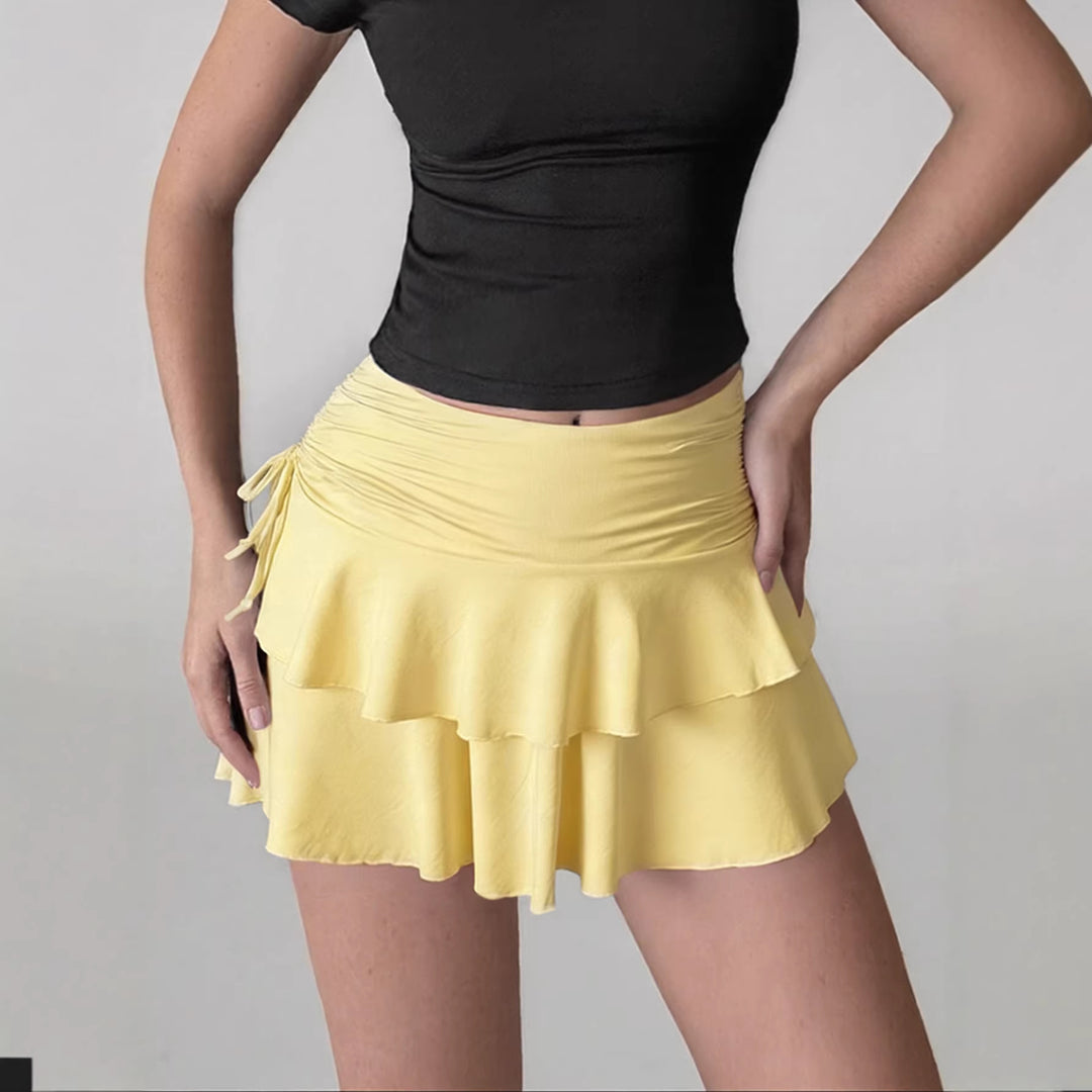 Damen Rüschenshorts mit verstellbarem Bund Echo Archiv