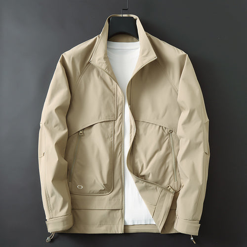 Herren Leichte Utility-Fieldjacke mit verstellbarem Saum und verdeckten Reißverschlusstaschen Echo Archiv