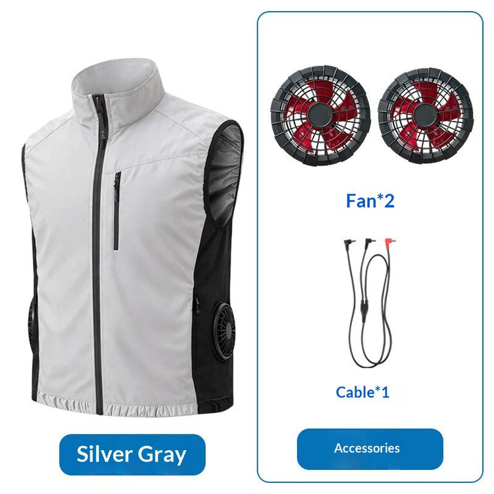 Unisex nan ergonomische Kühlweste mit integrierten Ventilatoren und Akkuanschluss Echo Archiv