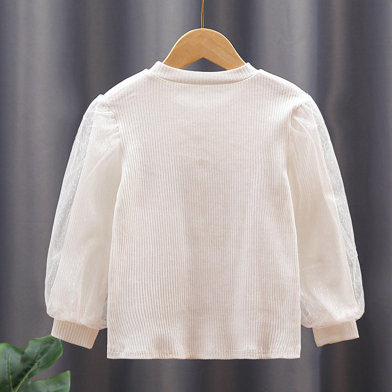 Damen Bluse mit Puffärmeln und Schleife Echo Archiv