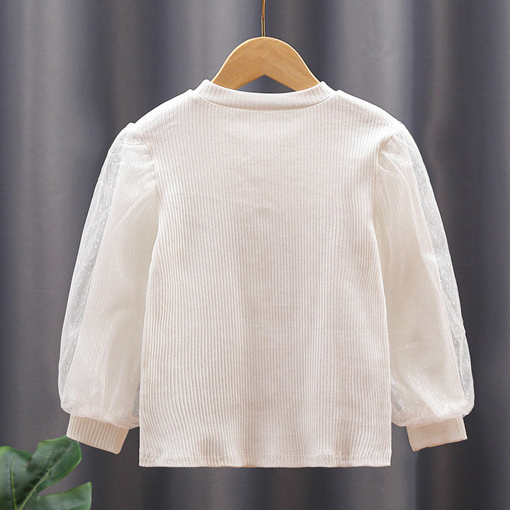 Damen Bluse mit Puffärmeln und Schleife Echo Archiv